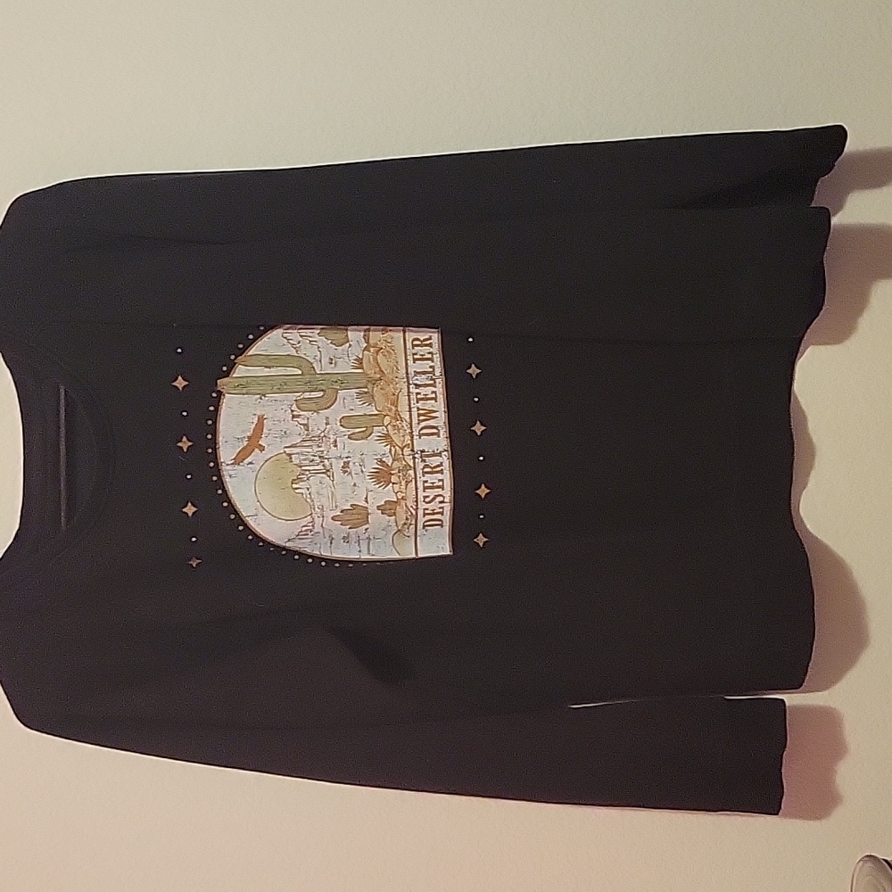 Black graphic sweater